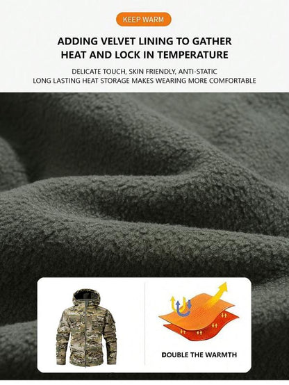 Waterproof Fleece Camo Jacket