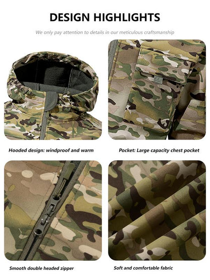 Waterproof Fleece Camo Jacket